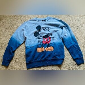 Blue Ombre Mickey Sweatshirt - Size M